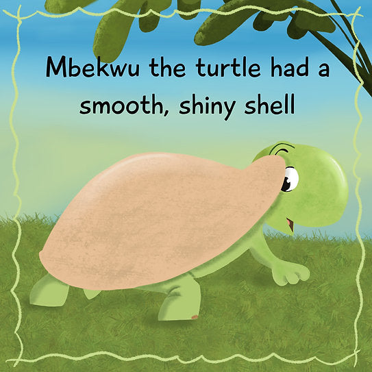 The turtle had a smooth, shiny shell